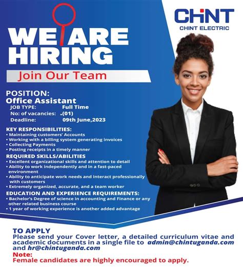 Note: Qualified female candidates are highly encouraged to apply..